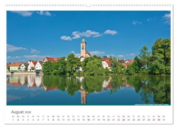 Produktbild: Der Neckar - Unterwegs in Deutschland (Wandkalender 2026 DIN A2 quer), CALVENDO Monatskalender