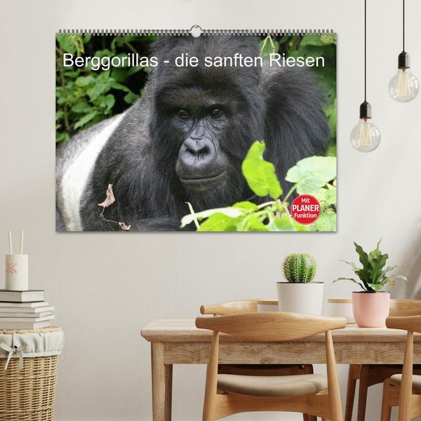 Produktbild: Berggorillas - die sanften Riesen (Wandkalender 2027 DIN A2 quer), CALVENDO Monatskalender