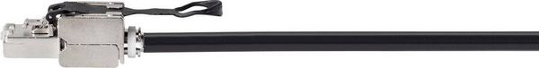 Produktbild: Renkforce RF-4538220 RJ45 Patchkabel CAT 6a S/FTP 20.00 m Schwarz mit Zugring zur Entriegelung 1 St.