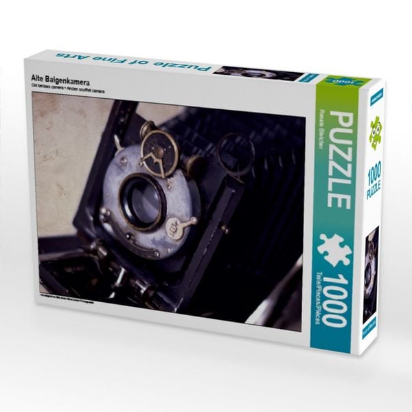 CALVENDO Puzzle Alte Balgenkamera | 1000 Teile Lege-Größe 64x48cm Foto-Puzzle für glückliche Stunden