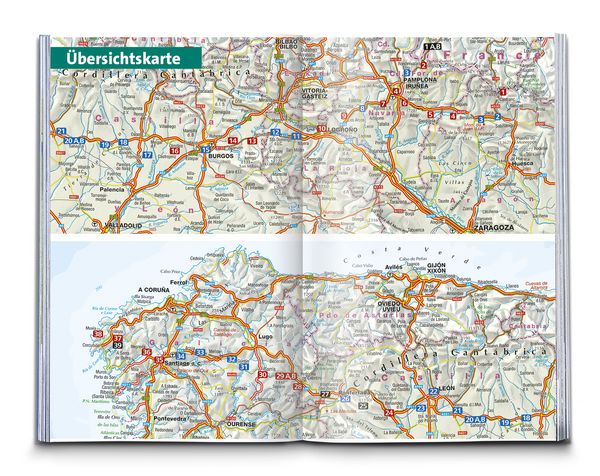 Produktbild: KOMPASS Wanderf&uuml;hrer Jakobsweg Spanien, Camino Franc&eacute;s. Von den Pyren&auml;en nach Santiago de Compostela und Fisterra, 46 Etappen mit Extra-Tourenkarte