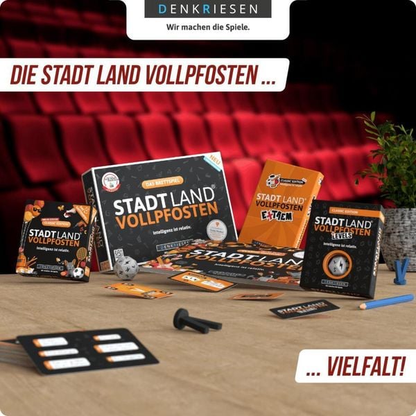 Produktbild: DENKRIESEN - STADT LAND VOLLPFOSTEN&reg; - FILM EDITION - "Licht aus, Film ab." - A4