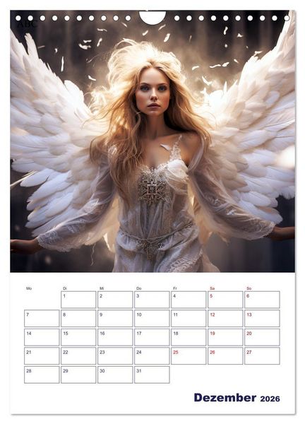 Produktbild: Die reine Sch&ouml;nheit der Engel (Wandkalender 2026 DIN A4 hoch), CALVENDO Monatskalender