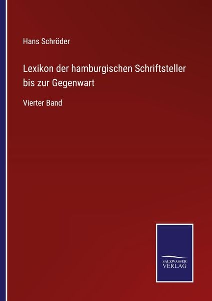 Lexikon der hamburgischen Schriftsteller bis zur Gegenwart