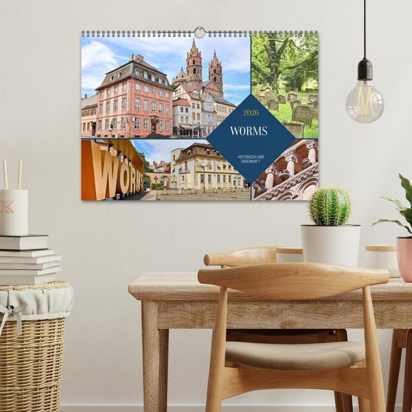 Produktbild: Worms - historisch und sagenhaft (Wandkalender 2026 DIN A3 quer), CALVENDO Monatskalender