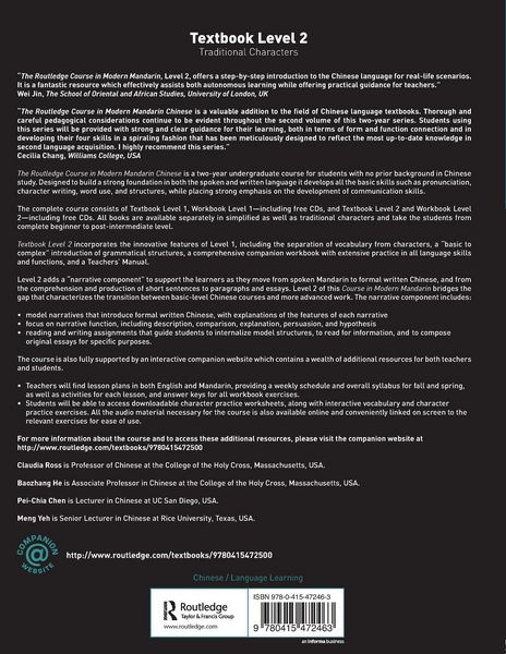 Produktbild: Routledge Course in Modern Mandarin Chinese Level 2 Traditional
