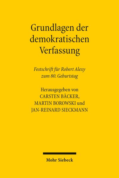 Produktbild: Grundlagen der demokratischen Verfassung