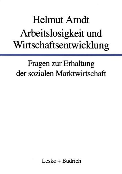 Produktbild: Arbeitslosigkeit und Wirtschaftsentwicklung