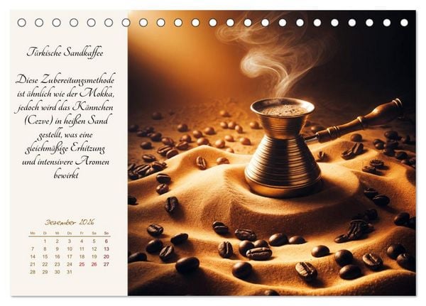 Produktbild: KI - Kaffee und Genuss 12 Monate im Aroma (Tischkalender 2026 DIN A5 quer), CALVENDO Monatskalender