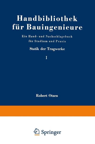Produktbild: Statik der Tragwerke