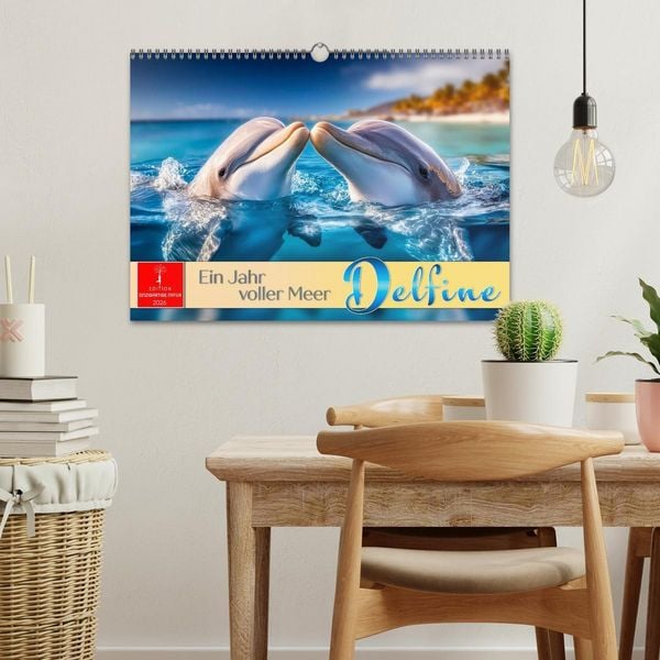 Produktbild: Delfine - ein Jahr voller Meer (Wandkalender 2026 DIN A3 quer), CALVENDO Monatskalender