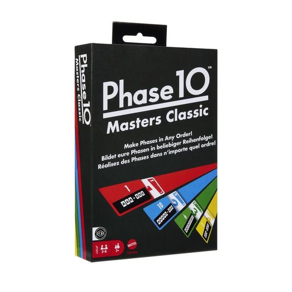 Phase 10 Masters Classic Kartenspiel, an Rommé angelehntes Familienspiel für 2