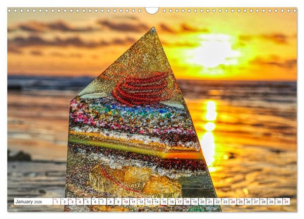 Produktbild: Orgonites - Power and joie de vivre for mind and body (Wall Calendar 2026 DIN A3 landscape), CALVENDO 12 Month Wall Calendar