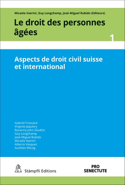 Produktbild: Aspects de droit civil suisse et international