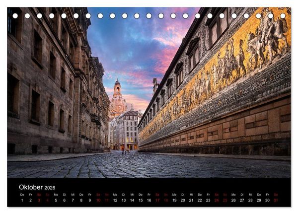 Produktbild: Dresden und Umland (Tischkalender 2026 DIN A5 quer), CALVENDO Monatskalender