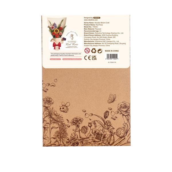 Produktbild: Book Nook DIY Blume Rote Rose