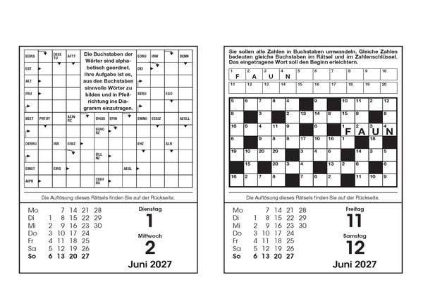 Produktbild: R&auml;tselkalender 2027