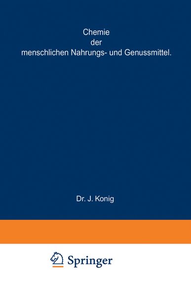 Produktbild: Chemische Zusammensetzung der menschlichen Nahrungs- und Genussmittel