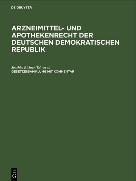 Produktbild: Arzneimittel- und Apothekenrecht der Deutschen Demokratischen Republik. Lieferung 4