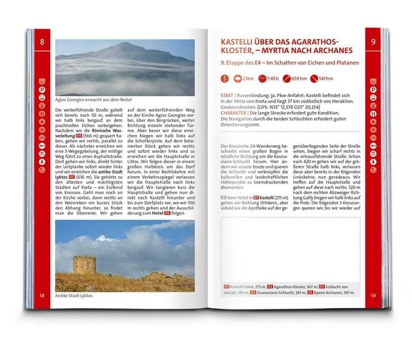 Produktbild: KOMPASS Wanderf&uuml;hrer Kreta mit Weitwanderweg E4, 75 Touren mit Extra-Tourenkarte