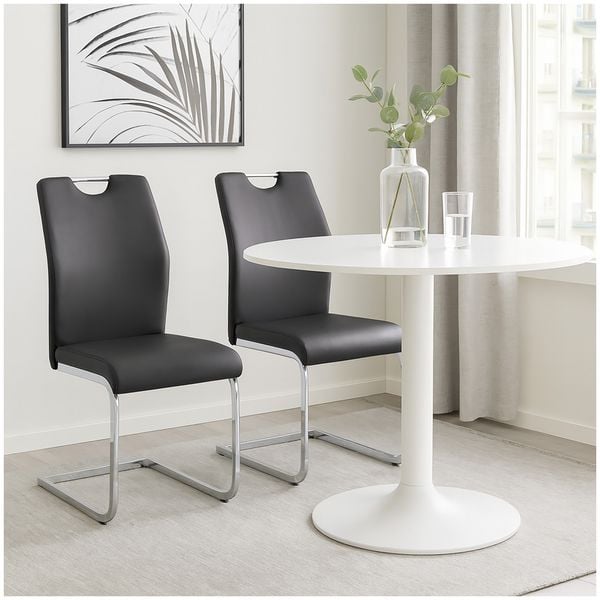 HTI-Living Schwingstuhl 2er-Set Nelly Schwarz Schwingstuhl 2er-Set Nelly Schwarz