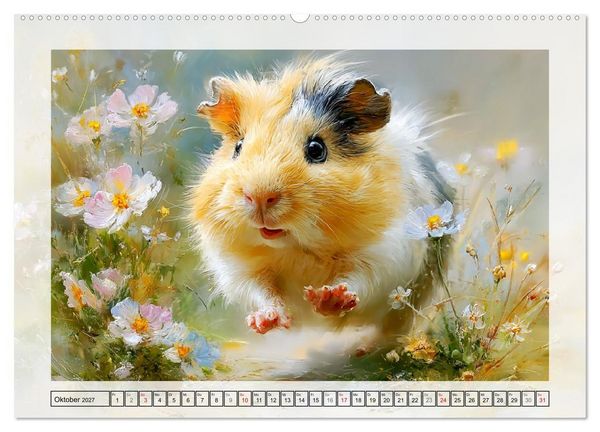 Produktbild: Meerschweinchen. Bezauberndes Gartengl&uuml;ck (hochwertiger Premium Wandkalender 2027 DIN A2 quer), Kunstdruck in Hochglanz