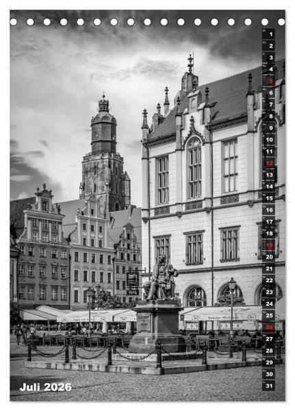 Produktbild: BRESLAU SCHWARZWEI&szlig; (Tischkalender 2026 DIN A5 hoch), CALVENDO Monatskalender