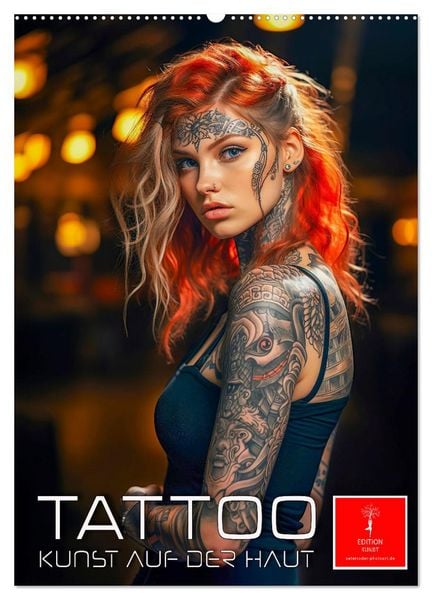 Produktbild: Tattoo Kunst auf der Haut (Wandkalender 2026 DIN A2 hoch), CALVENDO Monatskalender