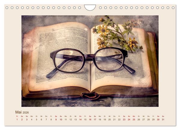 Produktbild: B&uuml;cherzauber (Wandkalender 2026 DIN A4 quer), CALVENDO Monatskalender
