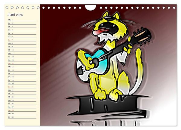 Produktbild: Alles f&uuml;r die Katz! Lustiger Katzen-Planer (Wandkalender 2026 DIN A4 quer), CALVENDO Monatskalender
