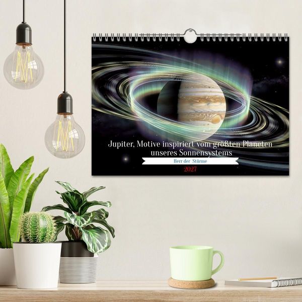Produktbild: Jupiter, Motive inspiriert vom gr&ouml;&szlig;ten Planeten unseres Sonnensystems (Wandkalender 2027 DIN A4 quer), CALVENDO Monatskalender