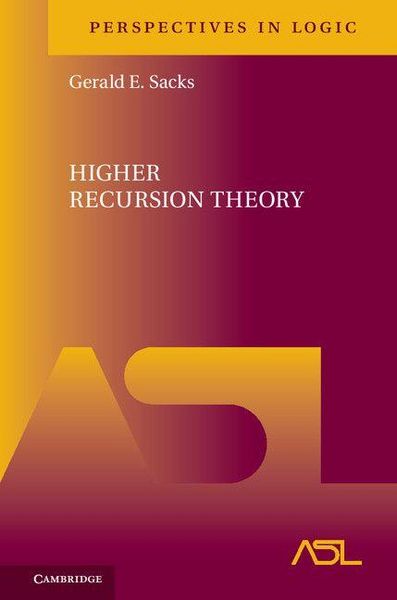 Produktbild: Higher Recursion Theory