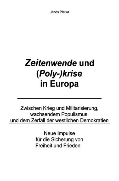 Produktbild: Zeitenwende und (Poly-)Krise in Europa