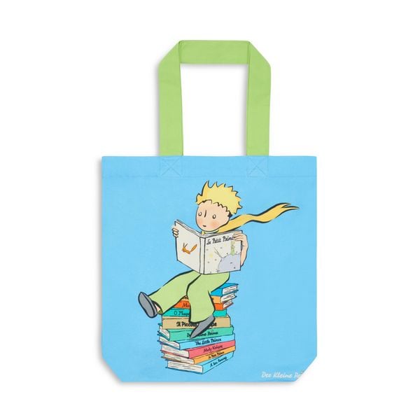 Produktbild: Buchtasche "Der kleine Prinz" - Bücherstapel