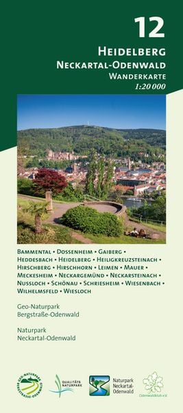 Blatt 12, Heidelberg - Neckartal-Odenwald, Sonstige von , Meki Landkarten, 978-3-947593-31-6