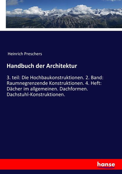 Produktbild: Handbuch der Architektur
