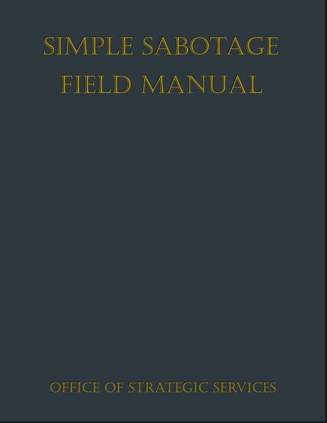 Produktbild: Simple Sabotage Field Manual