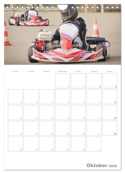 Produktbild: Slalomkart - Gas, Gas, Vollgas! 2026 (Wandkalender 2026 DIN A4 hoch), CALVENDO Monatskalender