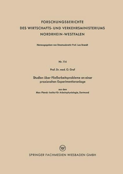 Produktbild: Studien &uuml;ber Flie&szlig;arbeitsprobleme an einer praxisnahen Experimentieranlage