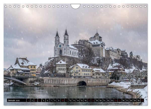 Produktbild: Die sch&ouml;nsten Ansichten der Schweiz (Wandkalender 2026 DIN A4 quer), CALVENDO Monatskalender
