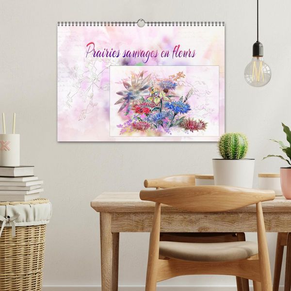 Produktbild: Prairies sauvages en fleurs (Calendrier mural 2026 DIN A3 vertical), CALVENDO calendrier mensuel