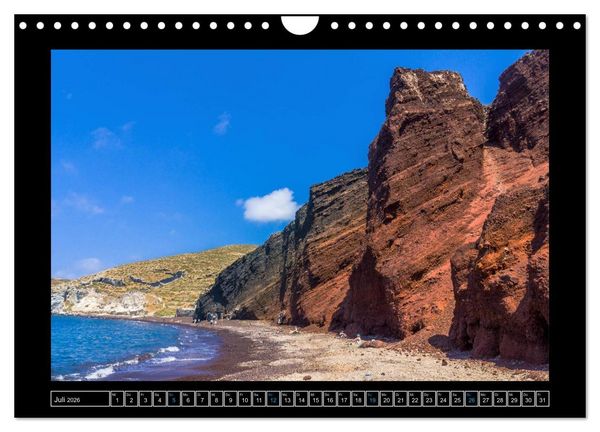 Produktbild: Kalimera Thira - Santorini, die sch&ouml;nste der Kykladen stellt sich vor (Wandkalender 2026 DIN A4 quer), CALVENDO Monatskalender