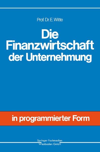 Produktbild: Die Finanzwirtschaft der Unternehmung