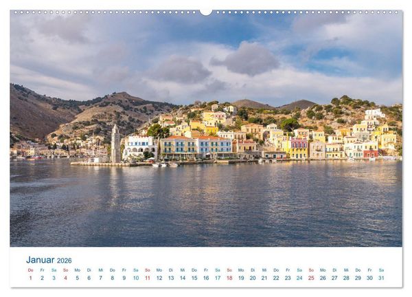 Produktbild: Symi 2026, Perle der &Auml;g&auml;is (hochwertiger Premium Wandkalender 2026 DIN A2 quer), Kunstdruck in Hochglanz