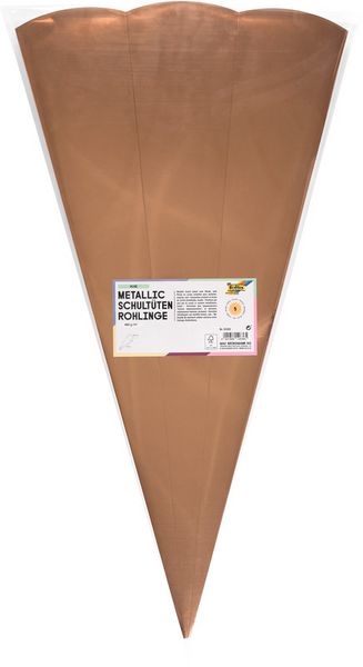 Produktbild: FOLIA&reg; Schult&uuml;ten-Rohlinge, farbig sortiert 5 St&uuml;ck metallic