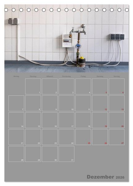 Produktbild: Brandgef&auml;hrliche elektrische Anlagen (Tischkalender 2026 DIN A5 hoch), CALVENDO Monatskalender