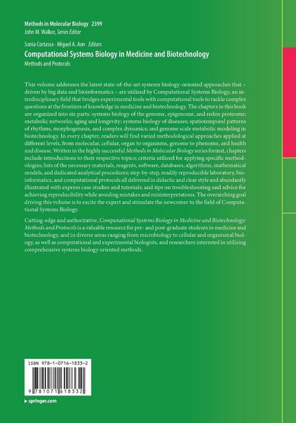 Produktbild: Computational Systems Biology in Medicine and Biotechnology