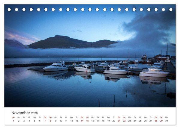 Produktbild: F&auml;r&ouml;er Inseln - Geheimnisvolle Inseln im Nordatlantik (Tischkalender 2026 DIN A5 quer), CALVENDO Monatskalender