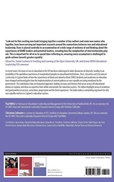 Produktbild: Race, Education and Educational Leadership in England