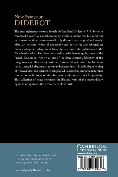 Produktbild: New Essays on Diderot